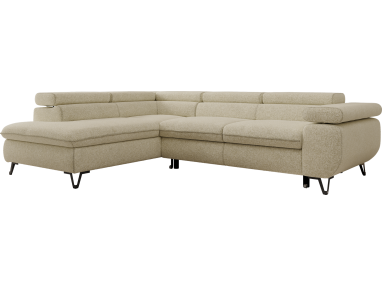 Narożnik PABLO L - strona lewa - kremowy, struktura