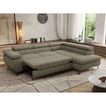 Narożnik PABLO L - strona prawa - szary, struktura