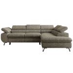 Narożnik PABLO L - strona prawa - szary, struktura