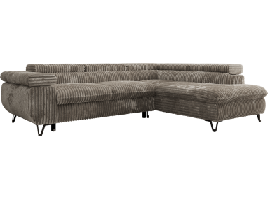 Narożnik PABLO L - strona prawa - jasnobrązowy, sztruks - Topper T25