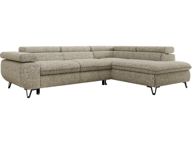 Narożnik PABLO L - strona prawa - beżowy, struktura - Topper T25