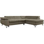 Narożnik PABLO L - strona prawa - szary, struktura - Topper T25