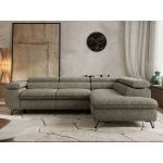 Narożnik PABLO L - strona prawa - szary, struktura - Topper T25