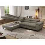 Narożnik PABLO L - strona lewa - szary, struktura - Topper Visco