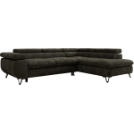 Narożnik PABLO L - strona prawa - ciemnoszary, szenil gładki - Topper Visco