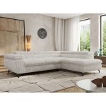 Narożnik PABLO L - strona prawa - beżowy, sztruks - Topper Visco