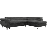 Narożnik PABLO L - strona prawa - szary, sztruks - Topper Visco