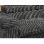 Narożnik PABLO L - strona prawa - szary, sztruks - Topper Visco