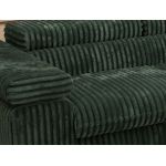 Narożnik PABLO L - strona prawa - ciemnozielony, sztruks - Topper Visco