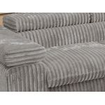 Narożnik PABLO L - strona prawa - jasnoszary, sztruks - Topper Visco