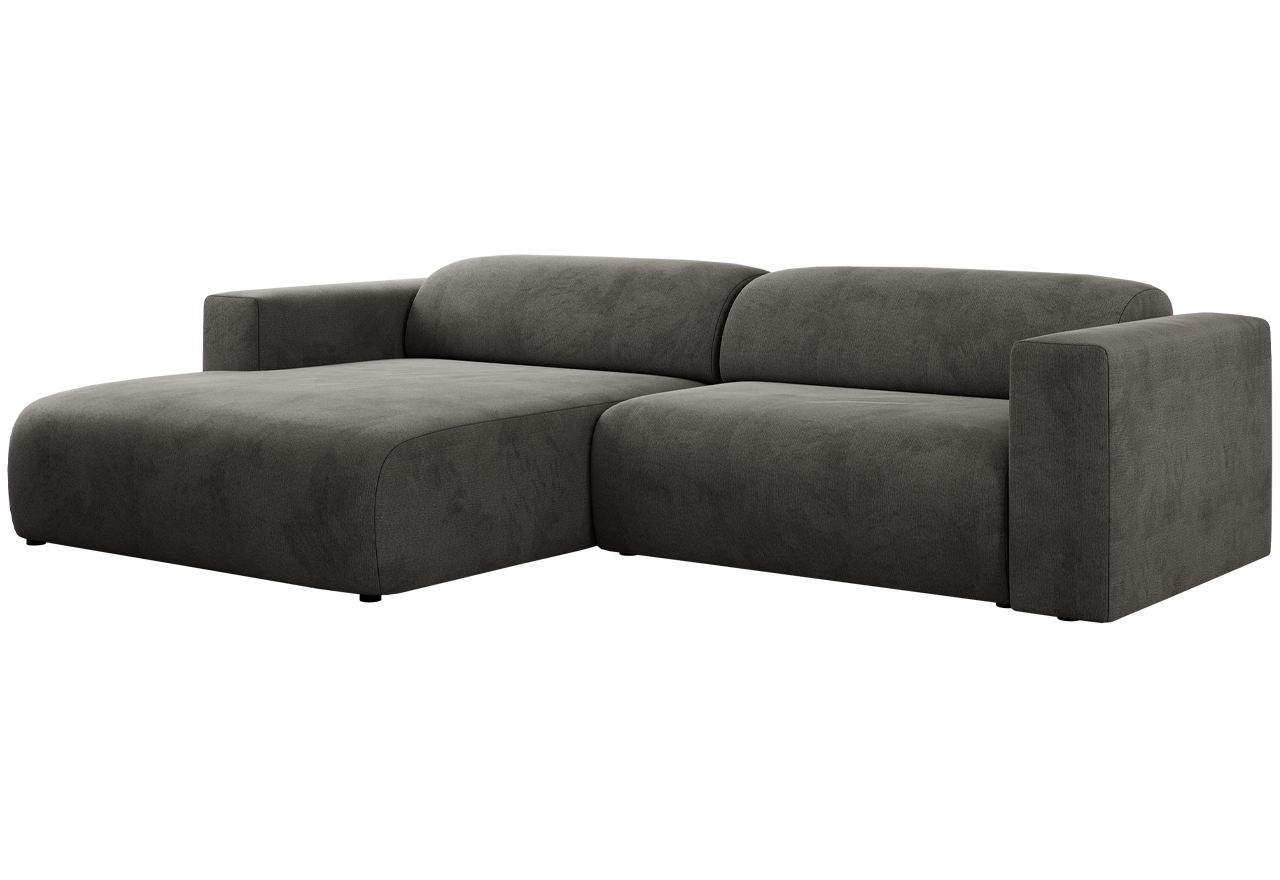 Narożnik PASADENA L - Monolith 92 - ciemny szary - OUTLETU