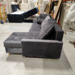 Narożnik COLIN L - Monolith 92 - ciemny szary - OUTLETU