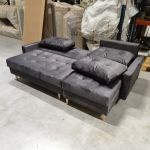 Narożnik COLIN L - Monolith 92 - ciemny szary - OUTLETU