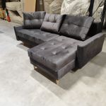 Narożnik COLIN L - Monolith 92 - ciemny szary - OUTLETU