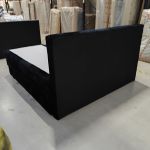 Łóżko kontynentalne TILIANO KING 200x200 - Tilia 100 - czarny - OUTLETU