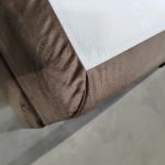 Łóżko kontynentalne bez wezgłowia BESS 200x200 - Monolith 15 - brązowy - OUTLETU