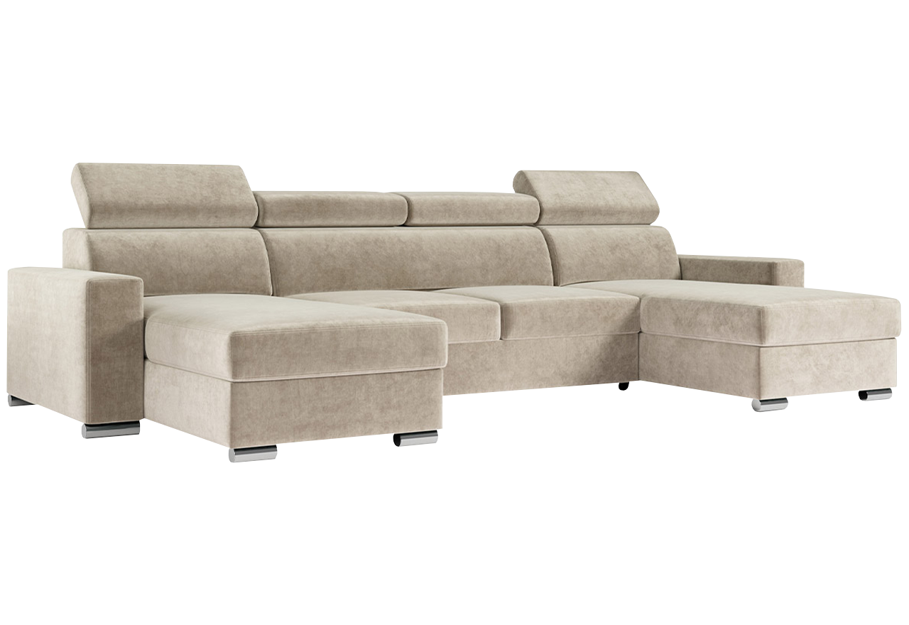 Narożnik FOX U - Monolith 02 - beżowy - OUTLETU