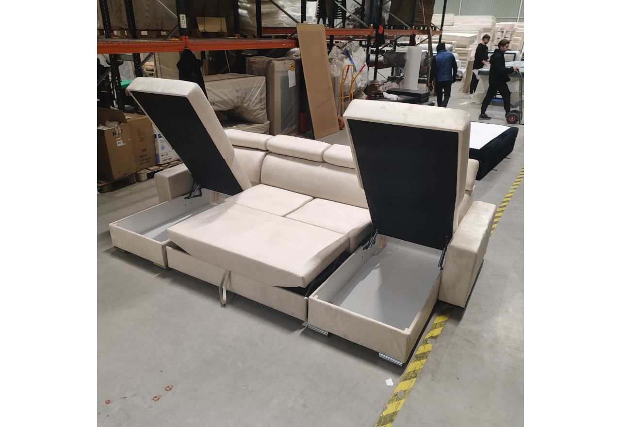 Narożnik FOX U - Monolith 02 - beżowy - OUTLETU