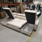 Narożnik FOX U - Monolith 02 - beżowy - OUTLETU