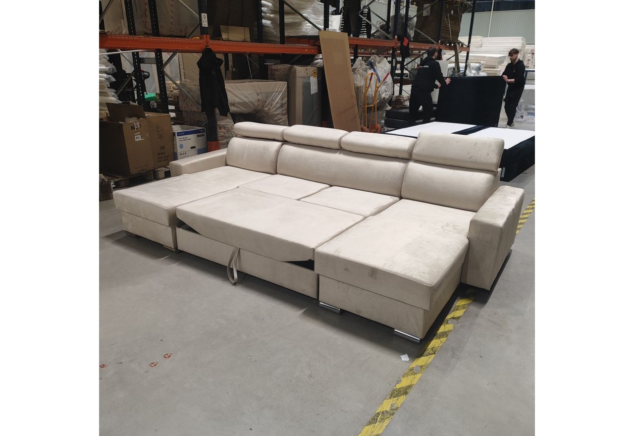 Narożnik FOX U - Monolith 02 - beżowy - OUTLETU