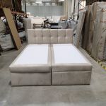 Łóżko kontynentalne RICO 180x200 - Monolith 02 - beżowy - OUTLETU