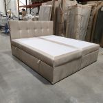 Łóżko kontynentalne RICO 180x200 - Monolith 02 - beżowy - OUTLETU