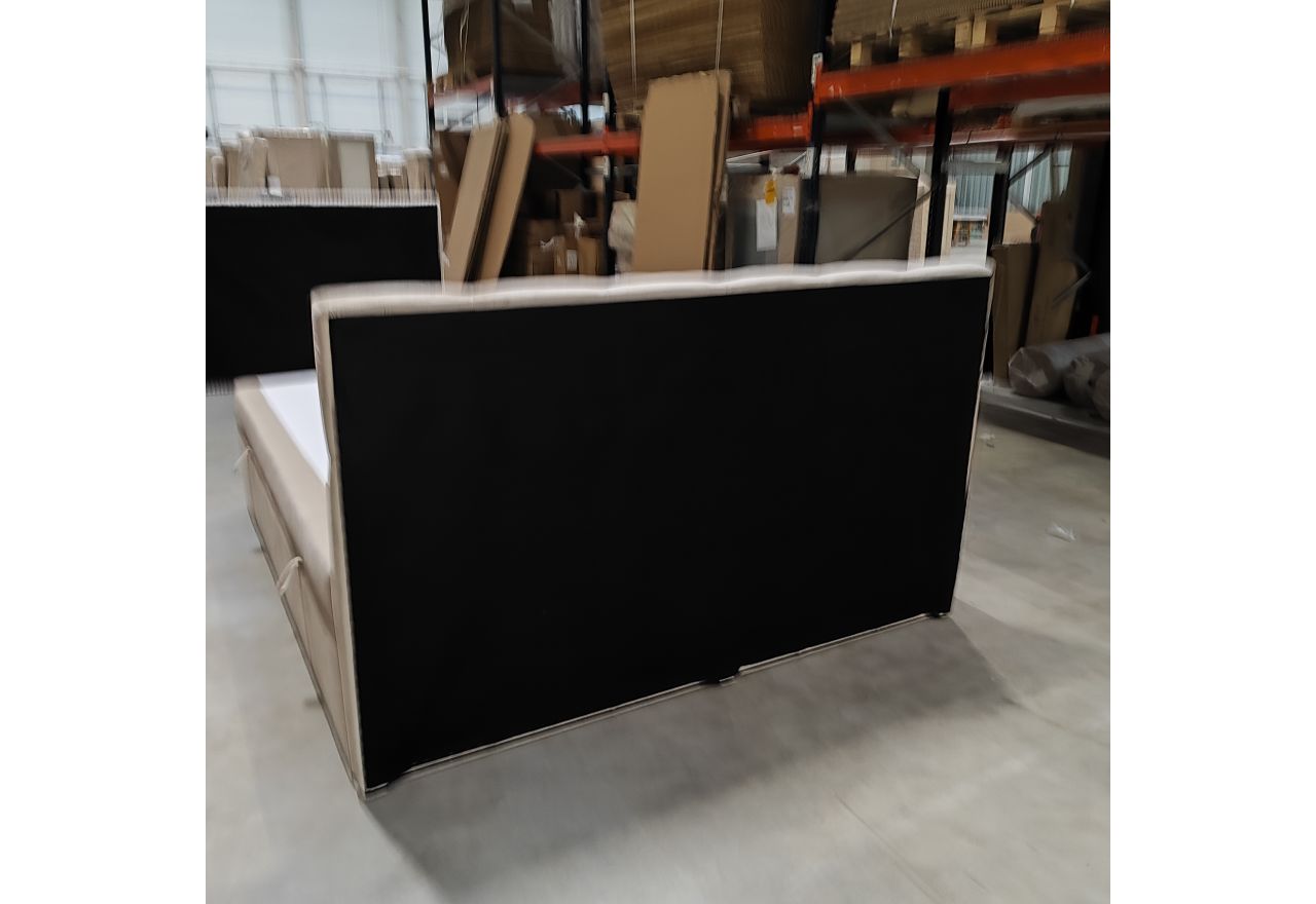 Łóżko kontynentalne RICO 180x200 - Monolith 02 - beżowy - OUTLETU