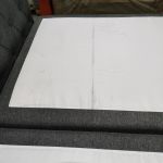 Łóżko kontynentalne MIREN KING DUO 200x200 - Matana 05 - ciemny szary - OUTLETU