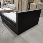 Łóżko kontynentalne MIREN KING DUO 200x200 - Matana 05 - ciemny szary - OUTLETU