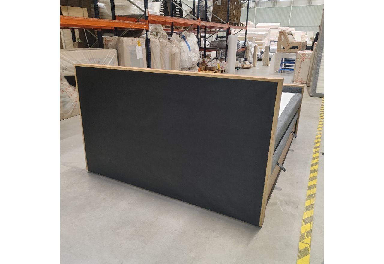 Łóżko kontynentalne ALBERO 2 KING DUO 180x200 - Matana 05 - ciemny szary - OUTLETU