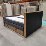 Łóżko kontynentalne ALBERO 2 KING DUO 180x200 - Matana 05 - ciemny szary - OUTLETU