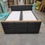 Łóżko kontynentalne ALBERO 2 KING DUO 180x200 - Matana 05 - ciemny szary - OUTLETU