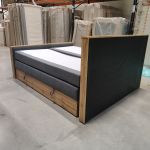 Łóżko kontynentalne ALBERO 2 KING DUO 180x200 - Matana 05 - ciemny szary - OUTLETU