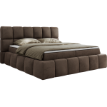 Łóżko kontynentalne NIRA 160x200 - Monolith 15 - brązowy - OUTLETU