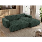 Narożnik - OVO L - strona prawa - zielony, sztruks