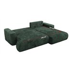 Narożnik - OVO L - strona prawa - zielony, sztruks