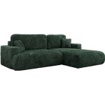 Narożnik - OVO L - strona prawa - zielony, sztruks