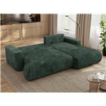 Narożnik - OVO L - strona prawa - zielony, sztruks