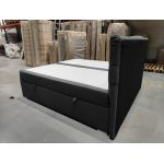 Łóżko kontynentalne PERA 200x200 - Matana 05 - ciemny szary - OUTLET