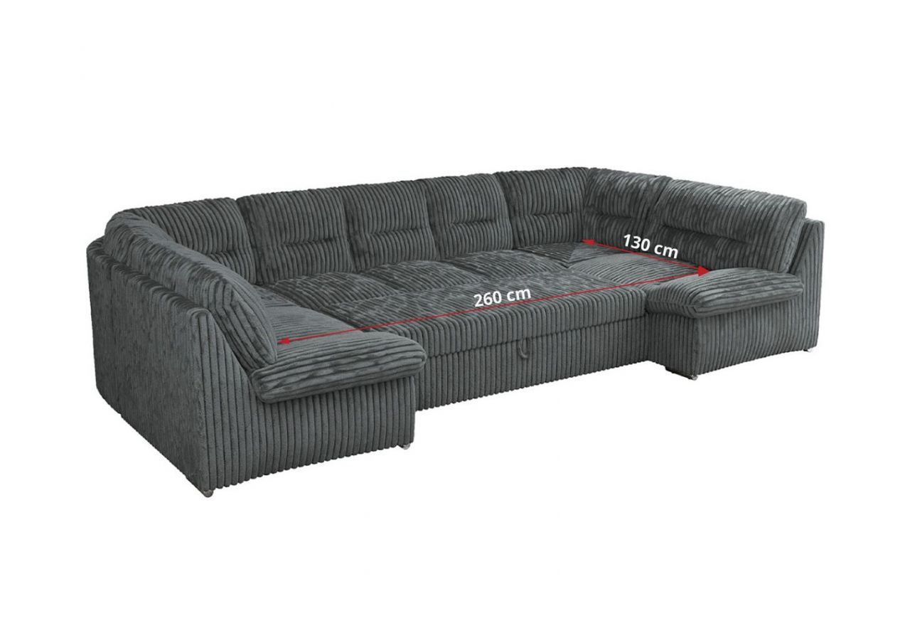 Narożnik COMODO U - Tilia 90 - szary - OUTLET