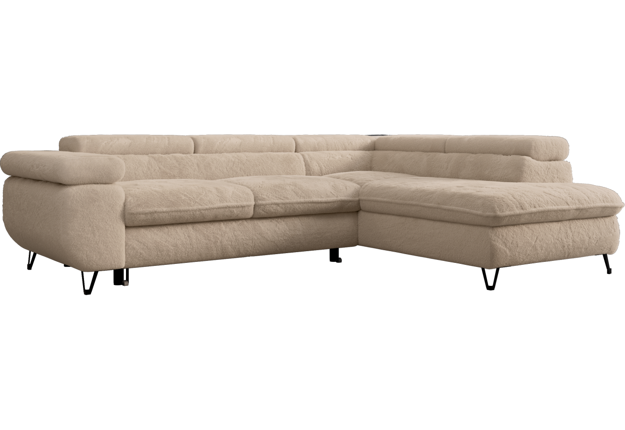 Narożnik PETER L - Lapit 29 - beżowy - OUTLET