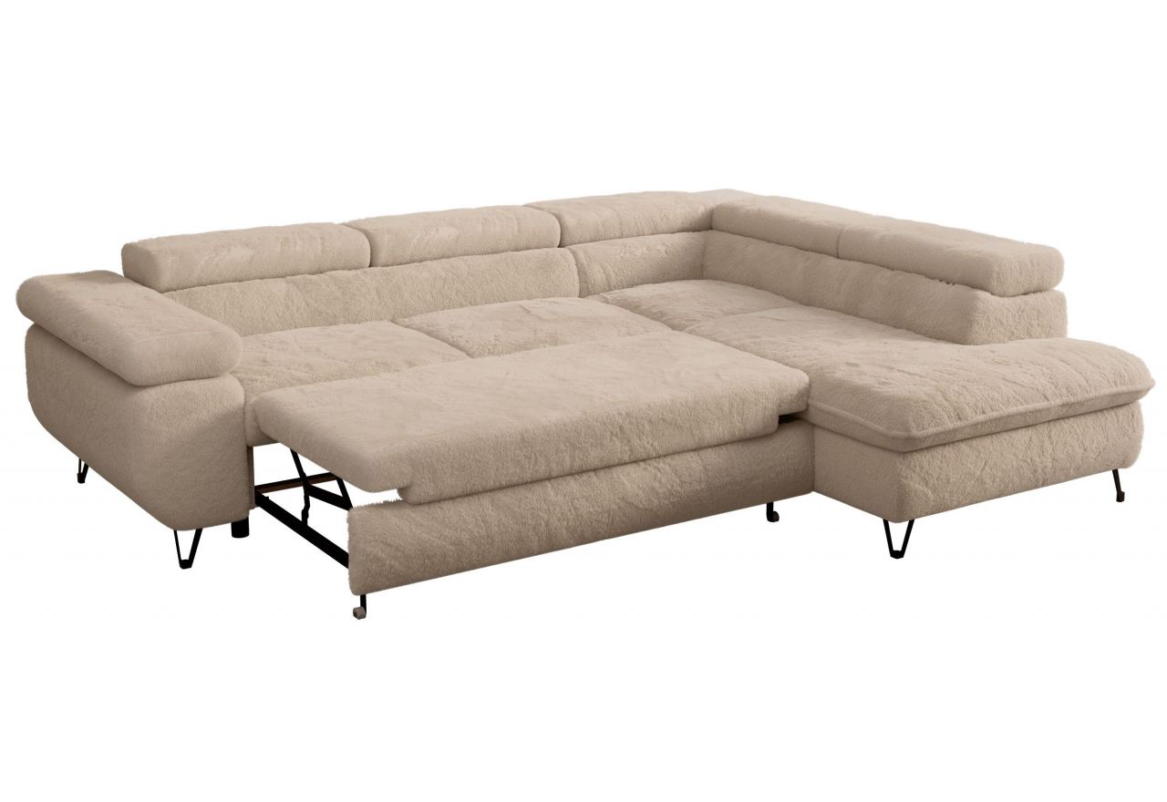 Narożnik PETER L - Lapit 29 - beżowy - OUTLET