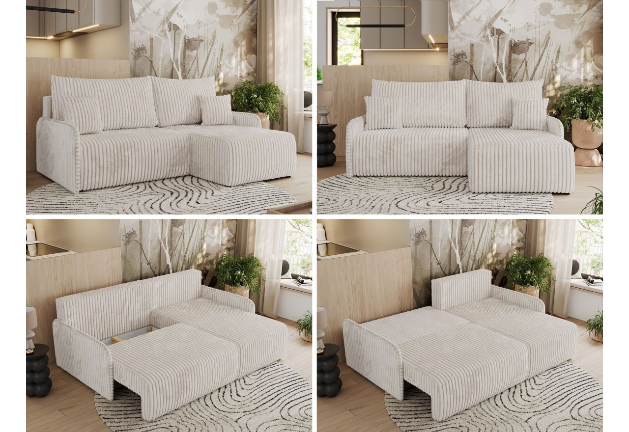 Narożnik ARPA L - Tilia 01 - beżowy - OUTLET