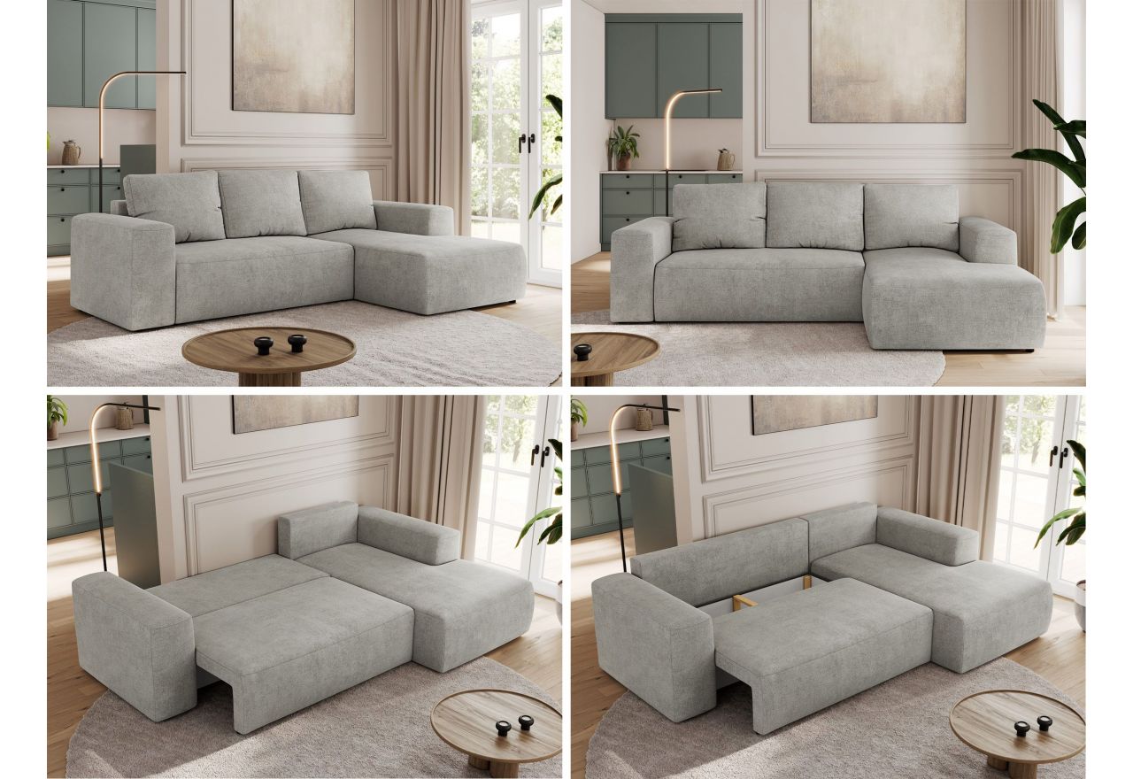 Narożnik TRENTINO L - Matana 01 - jasny szary - OUTLET