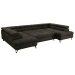 Narożnik PABLO U - uniwersalny - ciemnoszary, szenil gładki