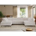 Narożnik PABLO U - uniwersalny - beżowy, sztruks