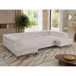 Narożnik PABLO U - uniwersalny - beżowy, sztruks