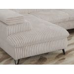 Narożnik PABLO U - uniwersalny - beżowy, sztruks