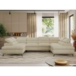 Narożnik PABLO U - uniwersalny - kremowy, struktura