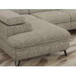 Narożnik PABLO U - uniwersalny - beżowy, struktura